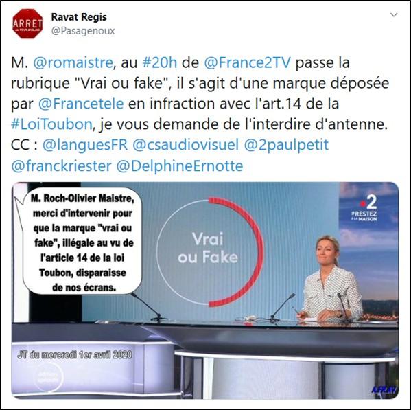 Chronique Vrai ou Fake du 20h de France 2