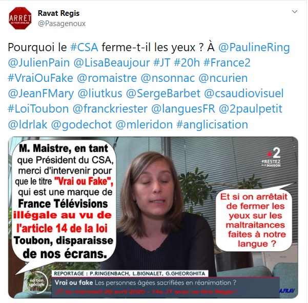 Pauline Ringenbach et le Vrai ou Fake de France Télévisions