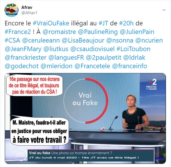 Olivier-Roch Maistre et le Vrai ou Fake de France télévisions
