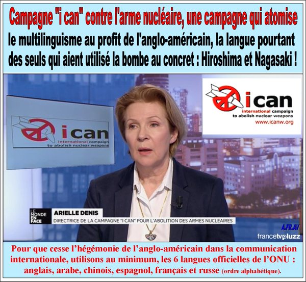 I Can, contre le nucl�aire et contre les langues (Arielle Denis)