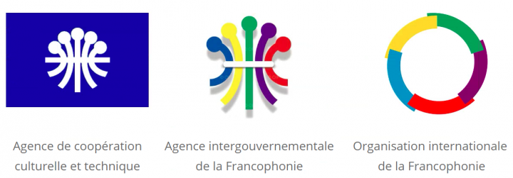 logos de l'ACCT, de l'AIF et de l'OIF